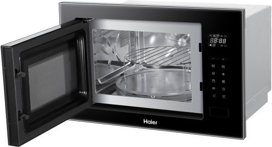 Микроволновая печь Haier HMX-BTG259B встраиваемая 25 л 59.5x40x38.4 см сенсорное управление цвет черный