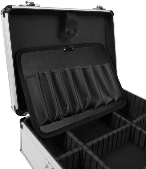 Ящик для инструментов Vertextools 0809-33-23-12 330x230x120 мм, алюминий