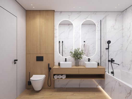 Гигиенический душ Cersanit Lara набор со смесителем цвет черный матовый