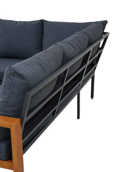 Набор садовой мебели BEGINIA Tekos алюминий серый стол 1шт, диван 1 шт.