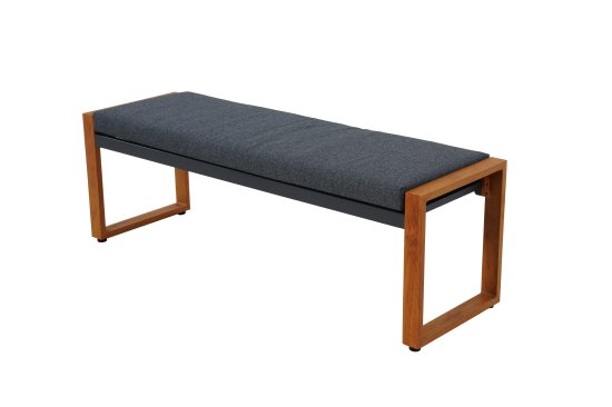 Набор садовой мебели для обеда с подушками BEGINIA Tekos Алюминий Стол, диван Серый / серебристый