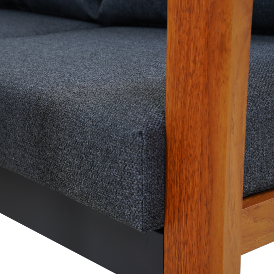 Набор садовой мебели для обеда с подушками BEGINIA Tekos Алюминий Стол, диван Серый / серебристый