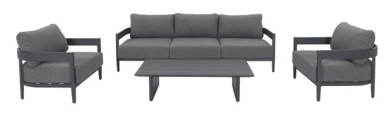 Набор садовой мебели BEGINIA Lahta алюминий серый