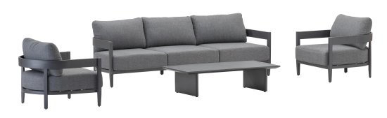 Набор садовой мебели BEGINIA Lahta алюминий серый