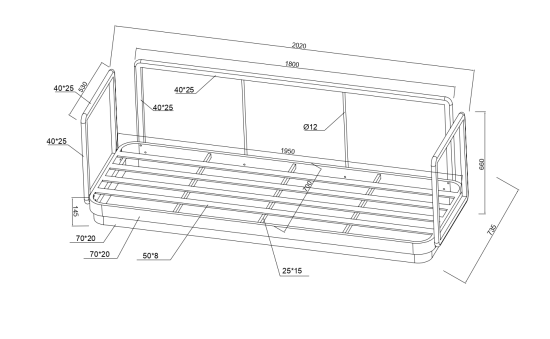 Набор садовой мебели BEGINIA Tobol алюминий серый