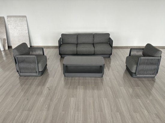 Набор садовой мебели BEGINIA Tobol алюминий серый