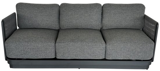 Набор садовой мебели для отдыха с подушками BEGINIA Tobol Алюминий Стол, диван, кресло 2 шт Серый / серебристый