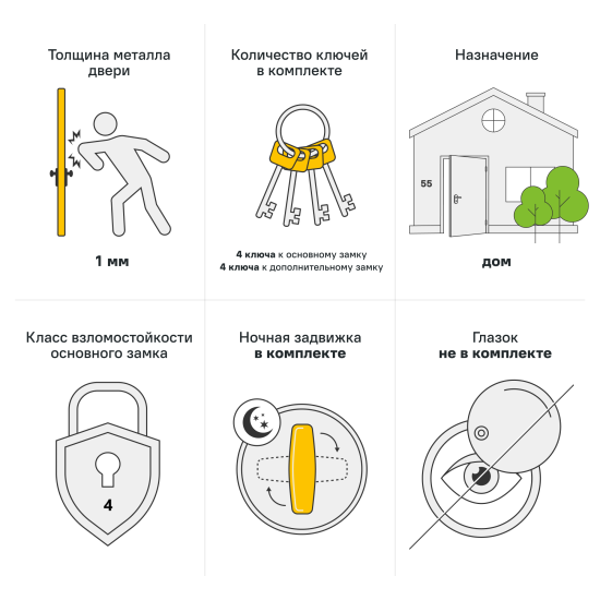Дверь входная металлическая Фрост 88x205 см правая букле серый
