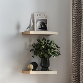 Полка настенная Шведский стандарт Фора 1.4 25x40 см со скрытым креплением ДСП цвет дуб беленый