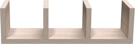 Полка настенная Шведский стандарт Фора 100Е 30x26.7 см со скрытым креплением ДСП цвет дуб сонома