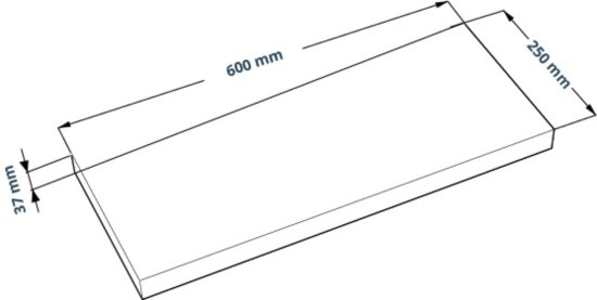 Полка настенная Шведский стандарт Фора 1.6 25x60 см со скрытым креплением ДСП цвет дуб сонома