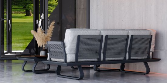 Набор садовой мебели BEGINIA Bering алюминий серый