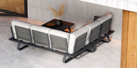 Набор садовой мебели BEGINIA Bering алюминий серый