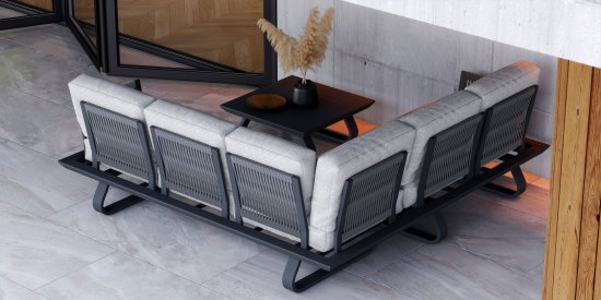 Набор садовой мебели BEGINIA Bering алюминий серый