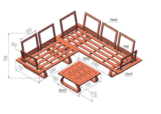 Набор садовой мебели BEGINIA Bering алюминий серый
