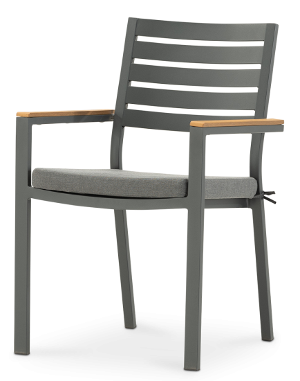 Кресло садовое BEGINIA Beshtau 58x52x85 см алюминий антрацит