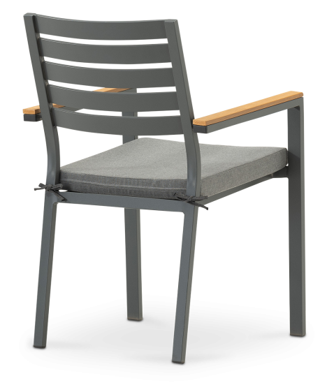 Кресло садовое BEGINIA Beshtau 58x52x85 см алюминий антрацит