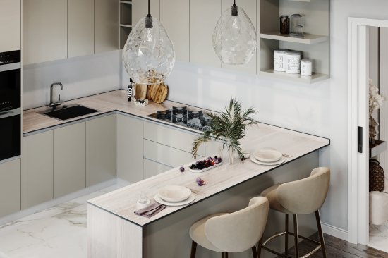 Плинтус для столешницы Alternative Травертин Римский №1 240x60x60 см