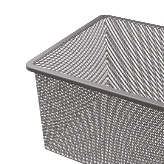 Корзина мелкосетчатая Лион 34.2x38.3x18.5 см цвет серый