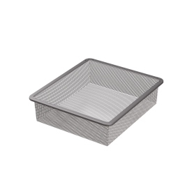 Корзина мелкосетчатая Лион 34.2x38.3x8.5 см цвет серый