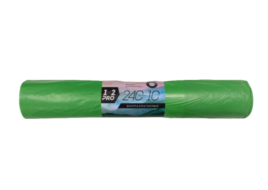 Мешки для мусора Био 38 мкм 240 л цвет зеленый 10 шт.