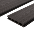 Террасная доска ДПК T-Decks цвет Венге 3000x150x25 мм двусторонний вельвет 0.6 м²