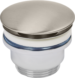 Выпуск для раковины MONLID 40 мм клик-клак с переливом никель