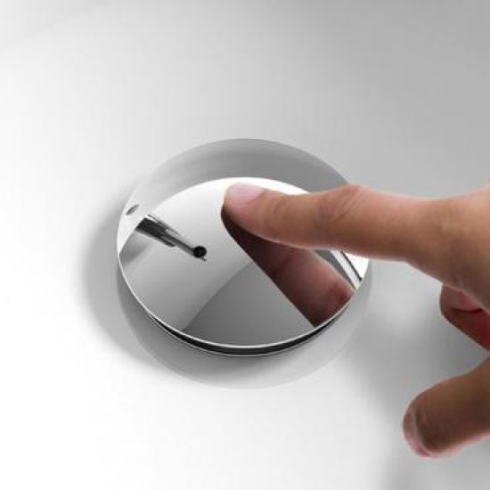 Выпуск для раковины MONLID 40 мм клик-клак с переливом хром