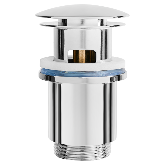 Выпуск для раковины MONLID 40 мм клик-клак с переливом хром