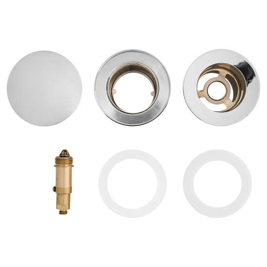 Выпуск для раковины MONLID 40 мм клик-клак с переливом хром