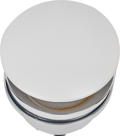 Выпуск для раковины MONLID 40 мм клик-клак с переливом белый