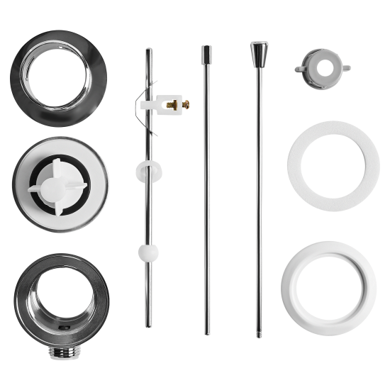 Выпуск для раковины MONLID 40 мм рычаг с переливом хром
