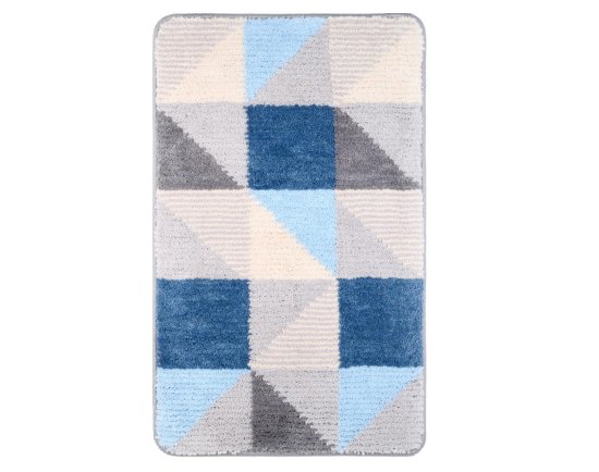 Коврик для ванной Fixsen Visa 50x80 см цвет серо-голубой