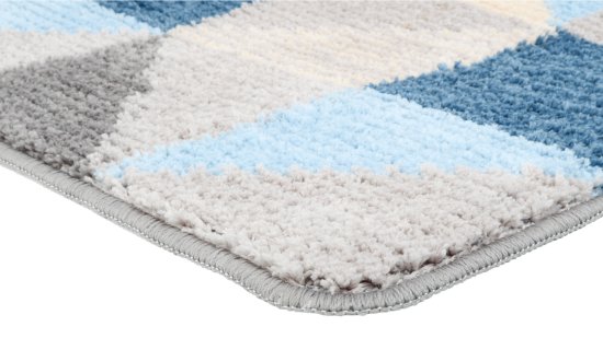 Коврик для ванной Fixsen Visa 50x80 см цвет серо-голубой