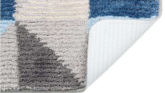 Коврик для ванной Fixsen Visa 50x80 см цвет серо-голубой