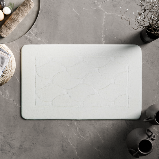 Коврик для ванной Fixsen Link 50x80 см цвет белый