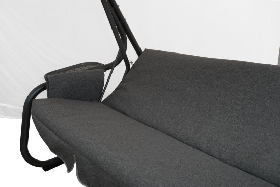 Качели садовые Nateria Ривьера 3-х местные 280 кг цвет серый