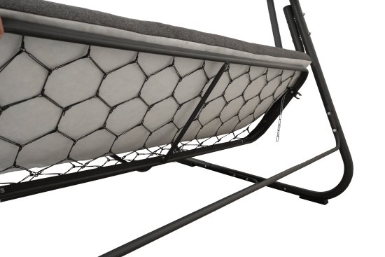 Качели садовые Nateria Ривьера 3-х местные 280 кг цвет серый