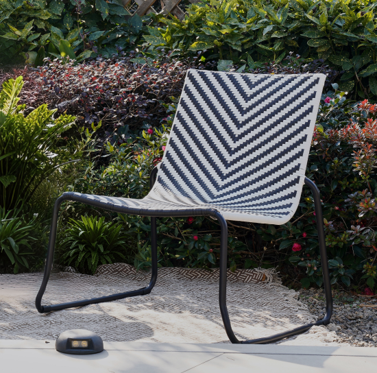 Стул садовый BEGINIA Nero 66.3x71x75 см сталь разноцветный