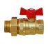 Кран шаровой с американкой прямой БАЗ DN20 PN40 3/4