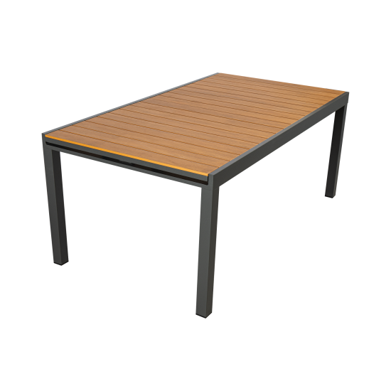 Раздвижной садовый стол BEGINIA Beshtau 200-300x100x75 см алюминий бежевый