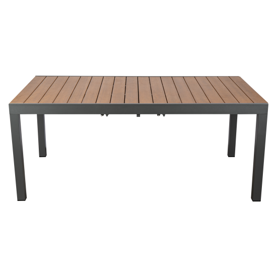 Раздвижной садовый стол BEGINIA Beshtau 200-300x100x75 см алюминий бежевый