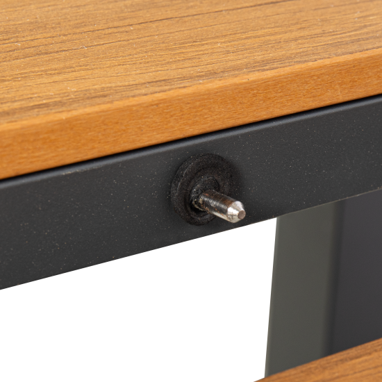 Раздвижной садовый стол BEGINIA Beshtau 200-300x100x75 см алюминий бежевый