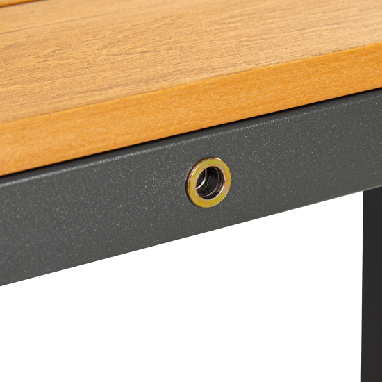 Раздвижной садовый стол BEGINIA Beshtau 200-300x100x75 см алюминий бежевый