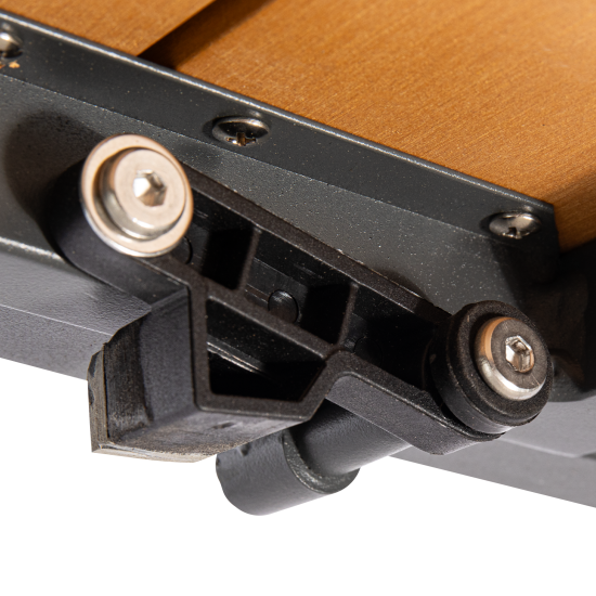 Раздвижной садовый стол BEGINIA Beshtau 200-300x100x75 см алюминий бежевый