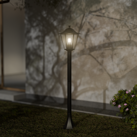 Светильник уличный напольный KREAFORTA Whillans 100 см цвет черный