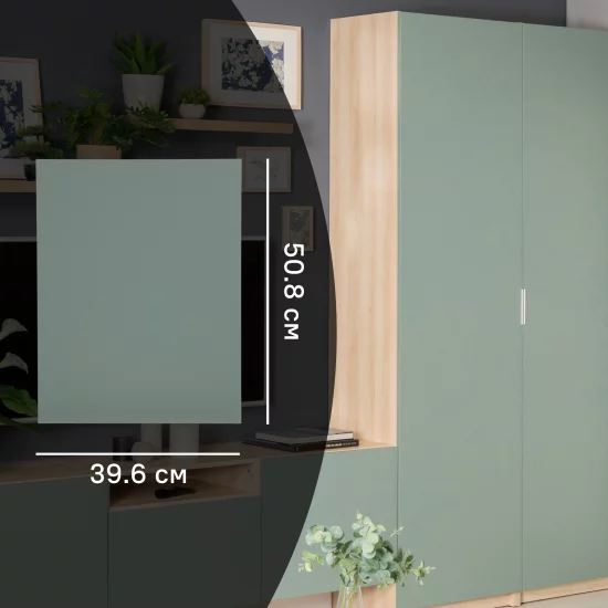 Дверь для шкафа Лион 39.6x50.8x1.8 см ДСП цвет зеленый матовый