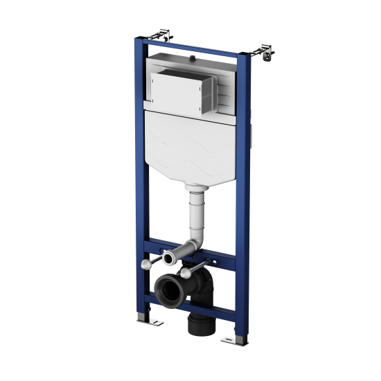 Комплект инсталляция с унитазом AM.PM Jump IS12LM0351.721700 безободковый с микролифтом клавиша цвет хром