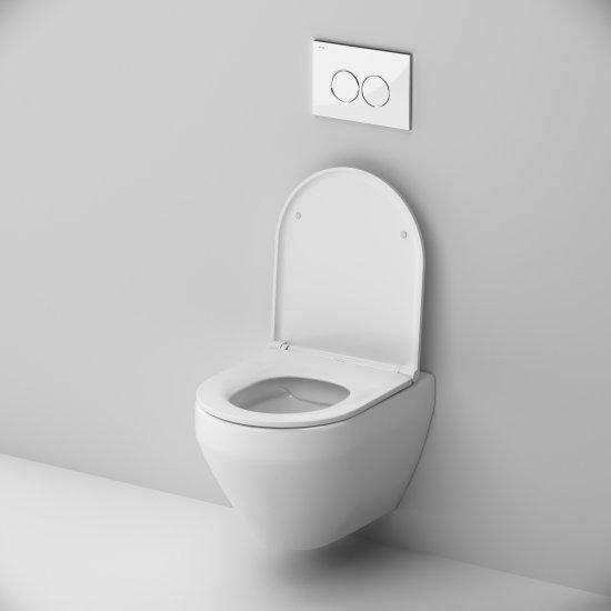 Комплект инсталляция с унитазом AM.PM Jump IS12LM0351.721700 безободковый с микролифтом клавиша цвет хром