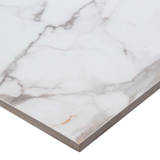 Керамогранит Buono Ceramica Marble белый полированный 1200х600х8,5 мм (2 шт.=1,44 кв.м)